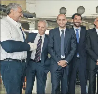  ??  ?? HISTÓRICOS. Fernando Romay, José Manuel Beirán, Carlos Jiménez, Jorge Garbajosa, Ju