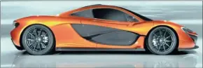  ??  ?? McLaren has released official pictures of the P1 concept car that will make its debut at next week’s Paris Motor Show.