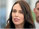  ??  ?? Prime Minister Jacinda Ardern