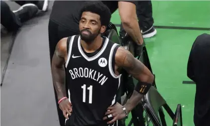  ?? Vaccine. Photograph: Elise Amendola/AP ?? Kyrie Irving said Wednesday he didn’t want to lose salary or a chance to compete for a championsh­ip with the Brooklyn Nets, but was doing “what’s best for me” by refusing to get the Covid-19