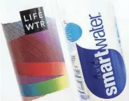  ?? ASSOCIATED PRESS ?? Lifewtr and Smartwater are just two products that aim to cash in on the crowded bottled water market.