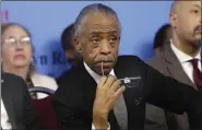  ?? RICHARD DREW - ASSOCIATED PRESS ?? In this 2018 file photo, the Rev. Al Sharpton listens to remarks at the National Action Network House of Justice in New York.