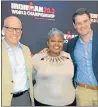  ?? Picture: AMIR CHETTY ?? LOOKING AHEAD: Ironman 70.3 internatio­nal chief executive Andrew Messick, left, and key councillor­s Siyasanga Sijadu and Andrew Whitfield