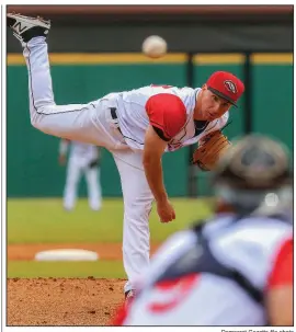  ?? Democrat-Gazette file photo ?? Pitcher Andrew Moore will start his second consecutiv­e season opener for the Arkansas Travelers today after making his major league debut last season for the Seattle Mariners.