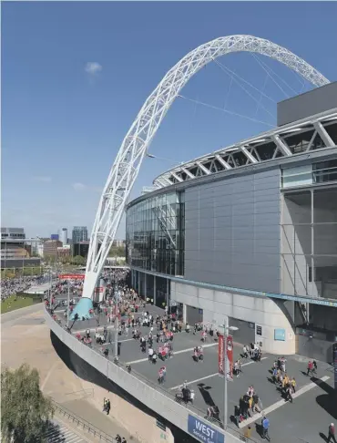  ??  ?? 0 The Football Associatio­n has confirmed that it has received an offer to buy Wembley Stadium.