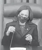  ?? AP ?? Vice President Kamala Harris’ title of Senate president may be largely ceremonial, but she can vote to break 50- 50 ties on major legislatio­n.