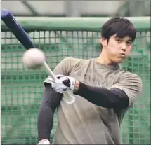  ?? Katsuya Miyagawa Associated Press ?? SHOHEI OHTANI of the Angels, a 23-year-old rookie from Japan, is perhaps the most intriguing player in MLB this season.