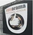  ??  ?? 0 National League: Season ended with immediate effect.