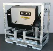  ?? ?? Model SW2021 Mine Mate, electricpo­wered, hot & cold three-phase, 20A cleaner (3000 PSI, 21 L/min, 10 HP).