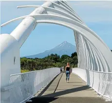  ??  ?? Te Rewa Rewa Bridge has become an iconic part of the city since it opened in 2010.