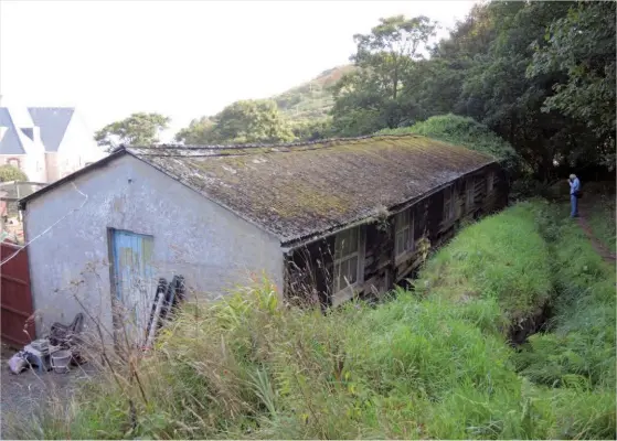  ??  ?? Above: A surviving barrack hut on the north-western coast of Jersey