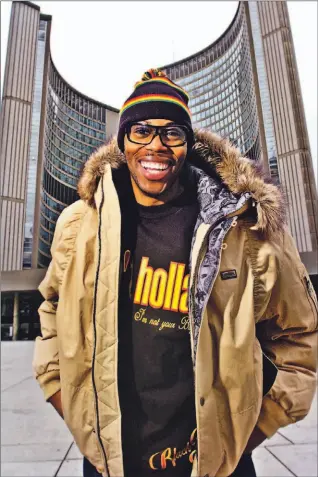  ?? VINCE TALOTTA/TORONTO STAR ?? Personable and respected, Kardinal Offishall takes his new album, Fire and Glory, on tour with 50 Cent.