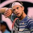  ??  ?? Thiem e la difficoltà di giocare contro Djokovic, Federer e Nadal