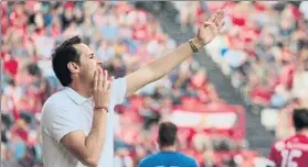  ?? FOTO: VICENÇ LLURBA ?? Vicente Moreno Es el actual entrenador del líder Mallorca