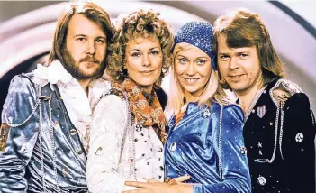  ?? FOTO: RTR ?? Die schwedisch­e Band Abba hat bis heute viele Fans in Deutschlan­d.