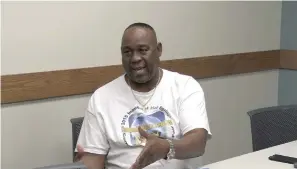  ?? The Sentinel-Record/Lance Porter ?? ■ The Rev. Willie Wade Jr. discusses Saturday’s Hot Springs Community Resource Fair, which will be held at the Hot Springs Farmers & Artisans Market pavilion, 121 Orange St.