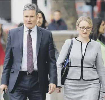  ?? PICTURE: AFP VIA GETTY IMAGES ?? 0 Labour leader Sir Keir Starmer with Rebecca Long-bailey