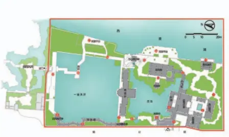  ??  ?? 图 1 郭庄平面图和测点分布