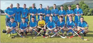  ??  ?? UP FOR THE CUP: The victorious North Under 21 team with the Caol Cup