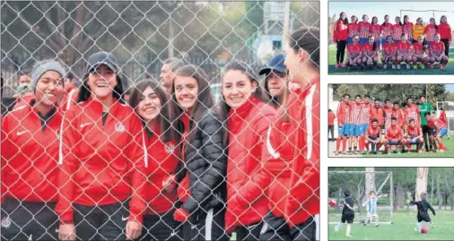  ??  ?? FORMAR JUGADORES Y PERSONAS. Diferentes equipos masculinos y femeninos de las Fuerzas Básicas del Atlético de San Luis.