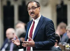  ?? JUSTIN TANG / THE CANADIAN PRESS ?? “The challenge is cash flow,” federal Infrastruc­ture Minister Amarjeet Sohi said in an interview.