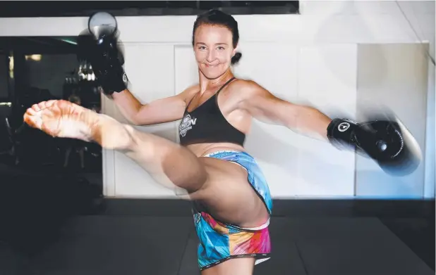  ?? Picture: ANNA ROGERS ?? PUMPED: Muay Thai fighter Jessie “The Real Deal” Geyl has her fifth bout coming up on May 18.