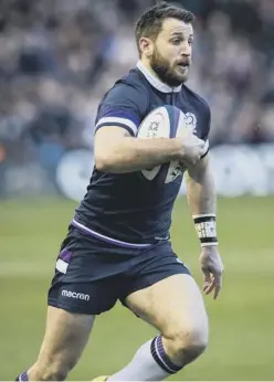  ??  ?? 0 Tommy Seymour, left, and Stuart Hogg have both been troubled by back issues but Hogg was able to return to training yesterday.