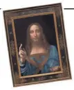  ?? CHRISTIE’S ?? Leonardo da Vinci’s once-lost masterpiec­e, Salvator Mundi, a 500-year-old painting of Jesus, will go on sale Nov. 15 in New York for what is likely to be a sales price beyond $100 million.