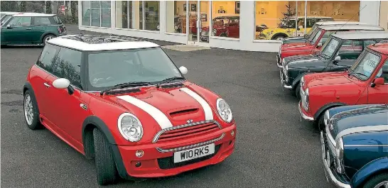  ??  ?? BMW’s new Mini was 767mm longer than the original. But that’s not much over 40 years when you look at other cars.