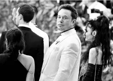  ?? REUTERS ?? Elon Musk arrives at the Met Gala in New York It was uncertain whether the permits he received from the Hawthorne would even allow the public to set foot in the tunne