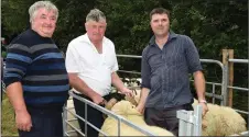  ??  ?? (Right) Donal Scannell from Coolea with Danny and John McCarthy from Bantry.