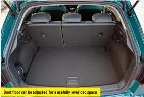  ??  ?? Boot floor can be adjusted for a usefully level load space