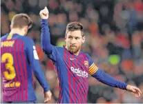  ?? REUTERS ?? Número redondo. Ya son 400 los gritos de Messi en la Liga.