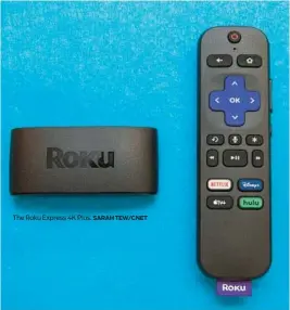  ?? ?? The Roku Express 4K Plus.