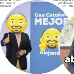  ??  ?? El candidato Alejandro Fernández, convertido en emoticono.