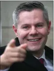  ??  ?? „ Derek Mackay needs another party’s support for his Budget .