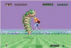  ??  ?? Space Harrier’s fantasy theme marks it as an outlier among Suzuki’s directoria­l works, as most of his games have been based on realistic situations and concepts