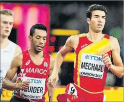  ?? FOTO: EFE ?? Adel Mechaal, único español hoy en Zurich, correrá el 5.000 junto a Mo Farah