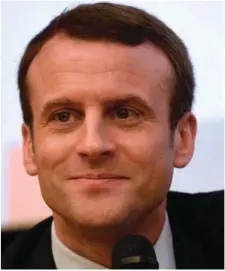 ??  ?? Macron, French President