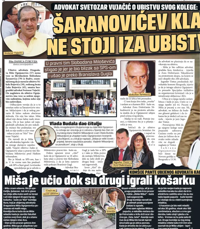  ??  ?? Svetozar Vujučić
Slobodan Šaranović Jugoslav Tintor i Zora Dobričanin