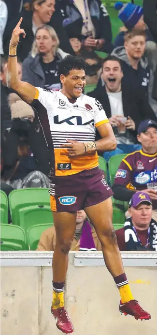  ?? Picture: Getty Images ?? Selwyn Cobbo will stay with the Broncos until the end of 2025.