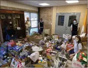  ?? PHOTO SUBMITTED BY SHERRI MULDOON ?? Holy Rosary Regional Catholic School in Plymouth Meeting recently held its annual food drive for the Patrician Society.