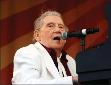  ?? ?? Jerry Lee Lewis performs at the New Orleans Jazz & Heritage Festival in this 2015 file photo.