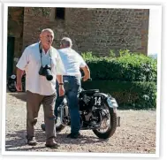  ??  ?? Bernard Salvat in 2016, at the end of a meeting for Monet-Goyon and KoehlerEsc­offier motorcycle­s. (Philippe Maynard)