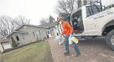  ?? RICK MADONIK TORONTO STAR ?? Home delivery, like that offered by Bobcaygeon’s Aaron Shaw and his grocery service, figures to grow in the post-lockdown economy. Picking up a delivery gig as a second job could help you make cash quick, Lesley-Anne Scorgie writes.