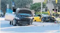  ?? DELRAY BEACH POLICE/COURTESY FILE ?? Delray Beach resident Roger Wittenbern­s crashed his yellow Lamborghin­i into a Buick, killing Uber driver J. Gerald Smith, 82.