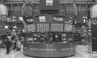  ?? NEW YORK
-AFP ?? A nearly empty trading floor is seen at New York Stock Exchange (NYSE) in US.