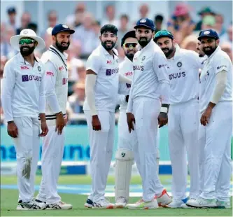  ??  ?? Team India at Lord’s stadium