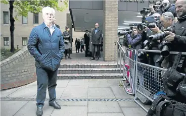  ?? Picture:REUTERS ?? DOUBLE LIFE: Publicist and convicted sex abuser Max Clifford arrives at a London court this week