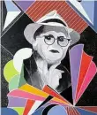  ??  ?? Pascal Meyer – „David Hockney.“. Acryl. MG: 100 Euro